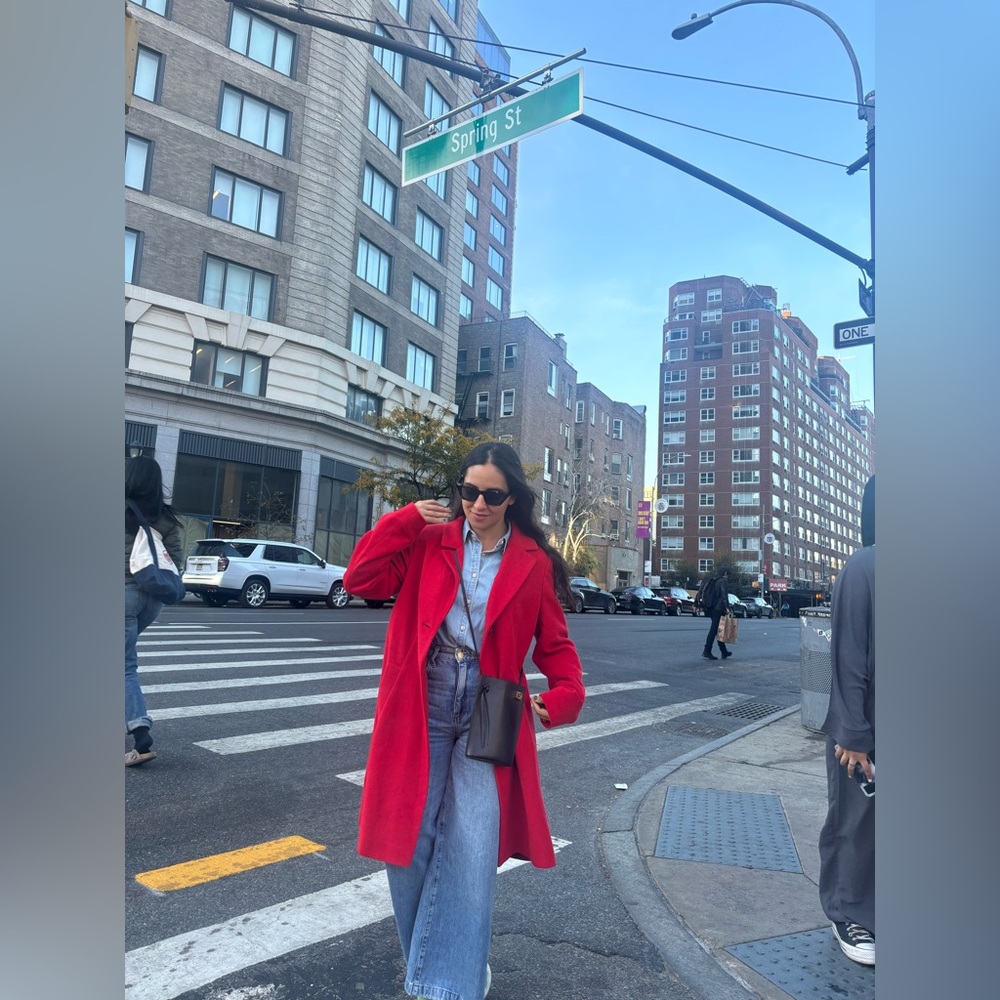 Betty Barclay Red Trench Coat